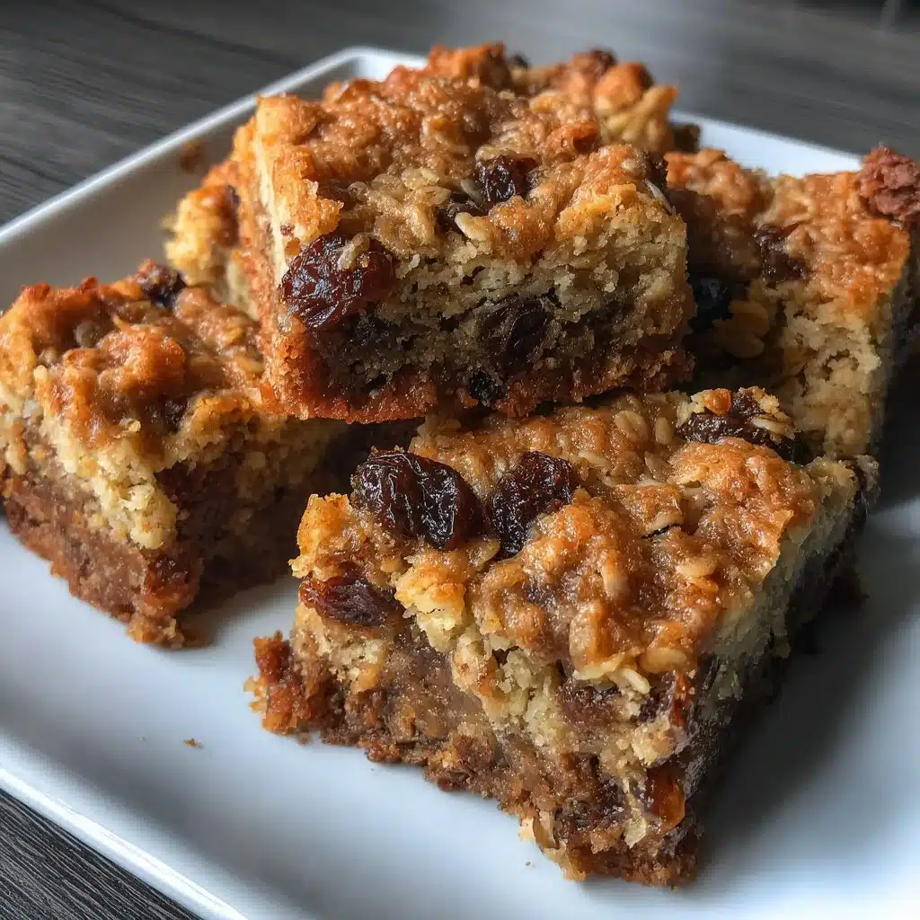 Easy Oatmeal Raisin Cookie Bars