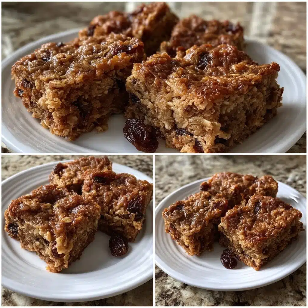 Easy Oatmeal Raisin Cookie Bars