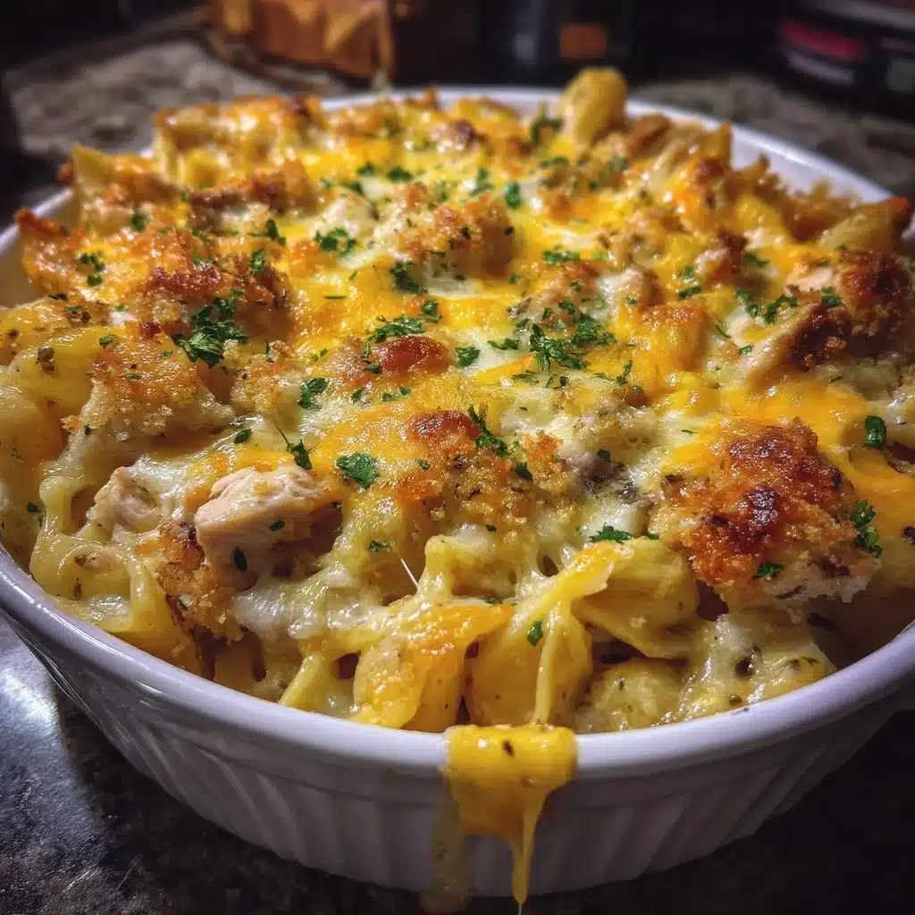 Easy Ranch Chicken Pasta Bake