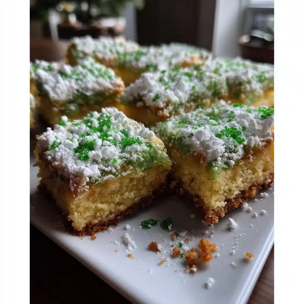 Easy Shamrock Sugar Cookie Bars
