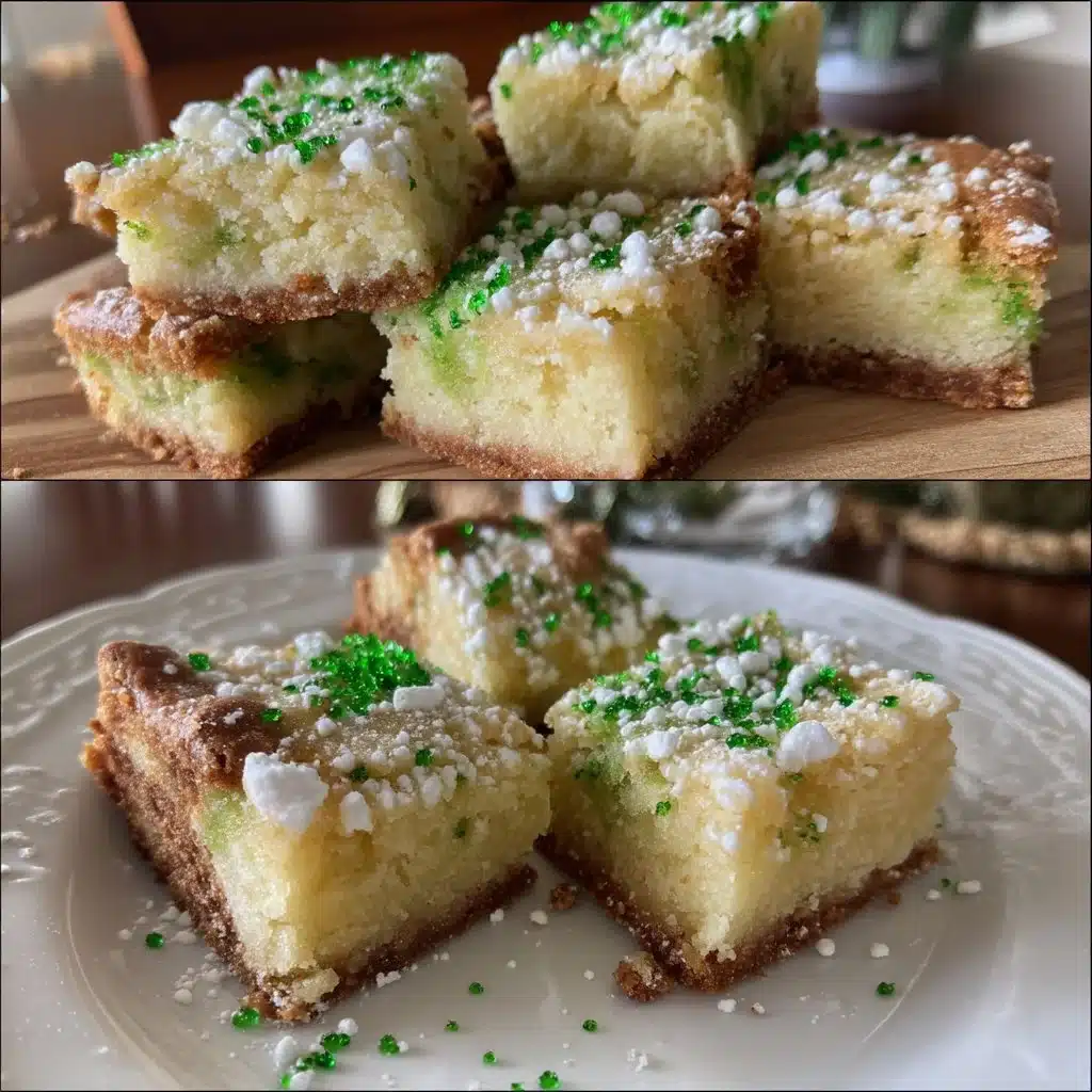 Easy Shamrock Sugar Cookie Bars
