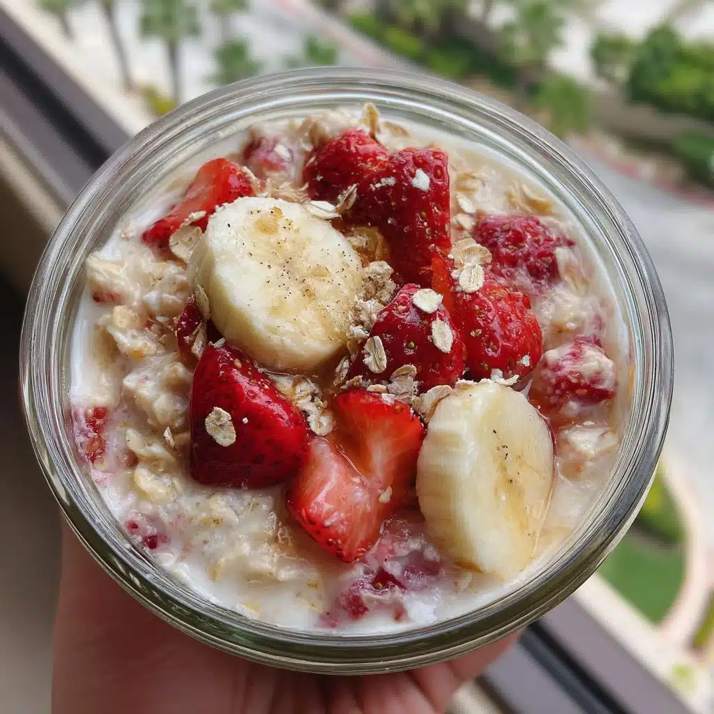 Easy Strawberry Banana Overnight Oats