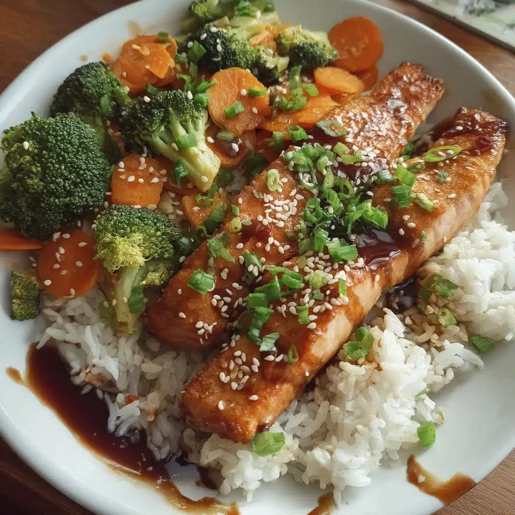 Easy Teriyaki Salmon Rice Bowls