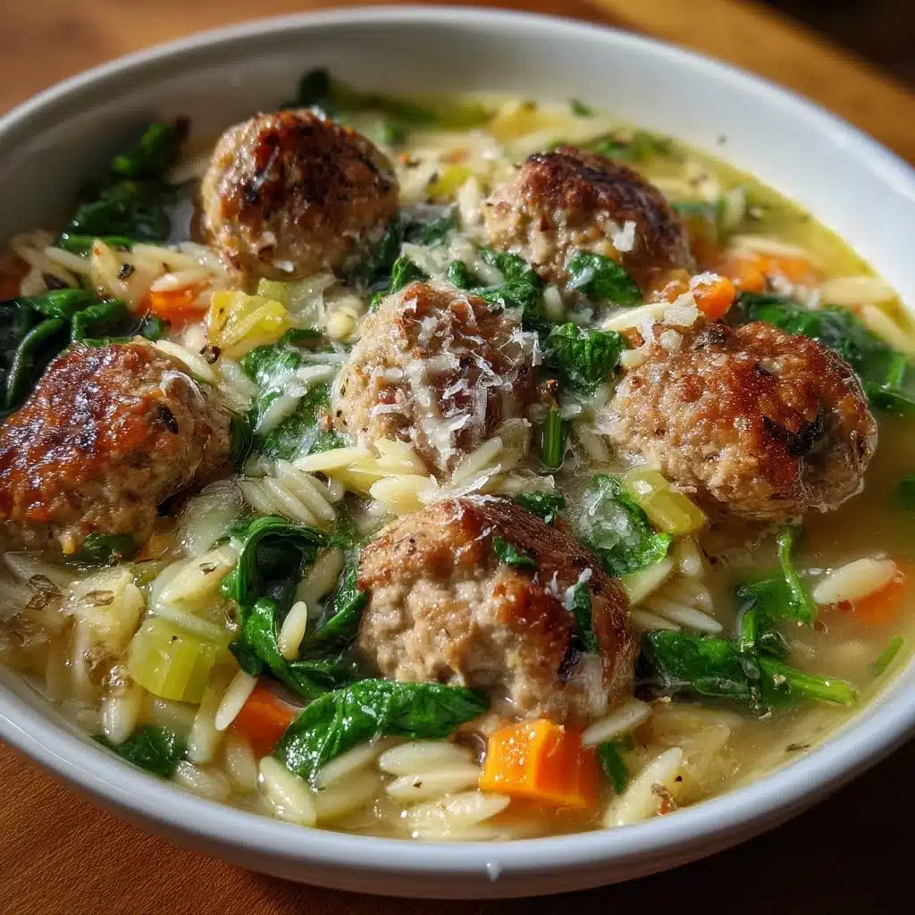 Easy Turkey Meatball Orzo Soup