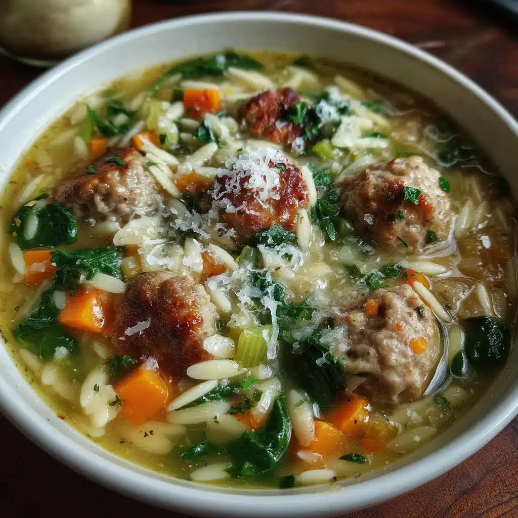 Easy Turkey Meatball Orzo Soup