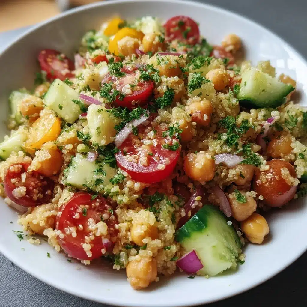 Healthy Quinoa Chickpea Salad