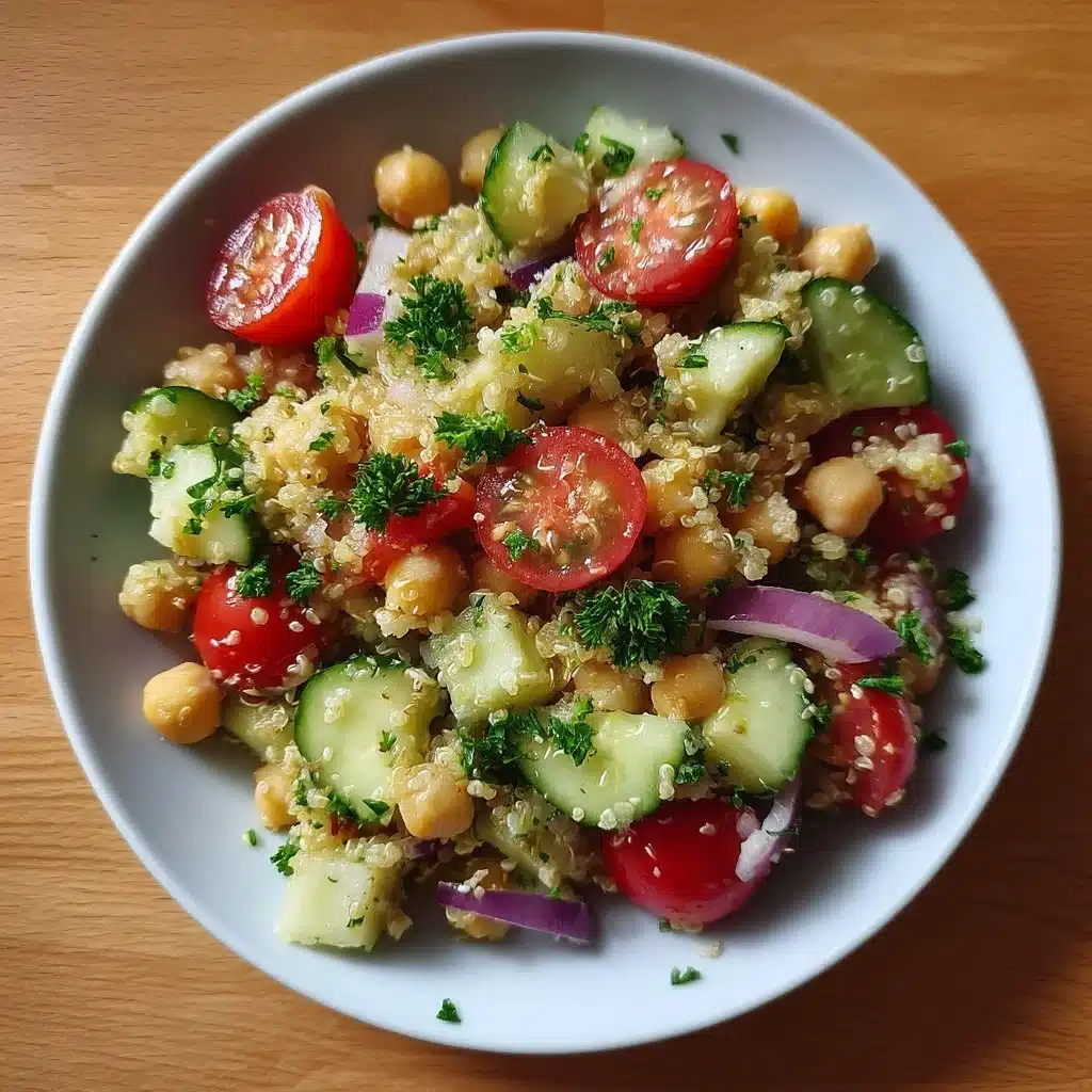 Healthy Quinoa Chickpea Salad