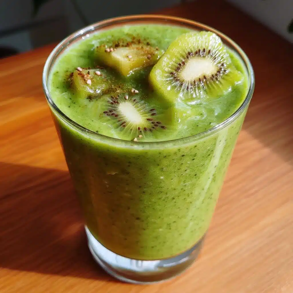 Kiwi-Spinach Green Smoothie