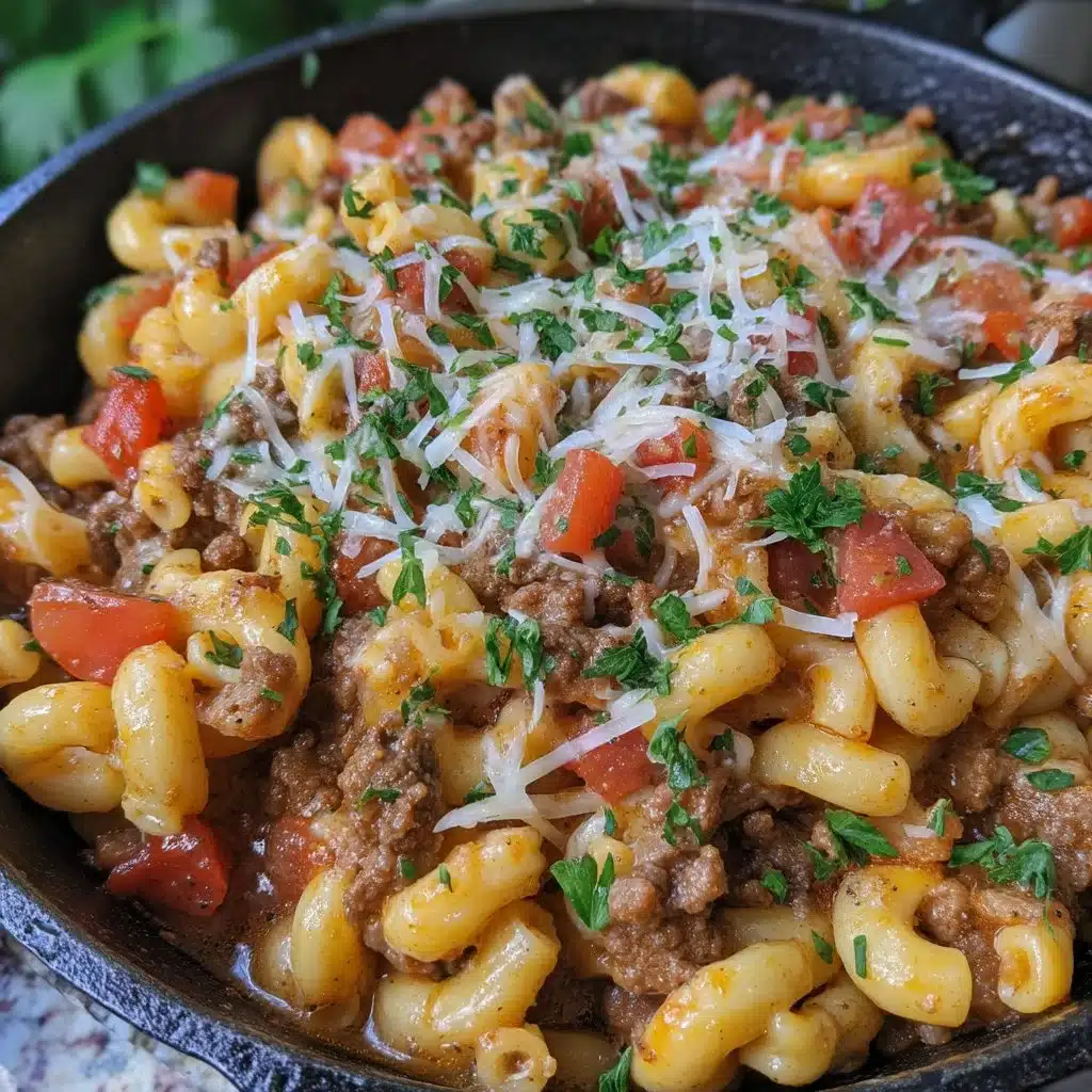 One Pot Beef and Mac Skillet