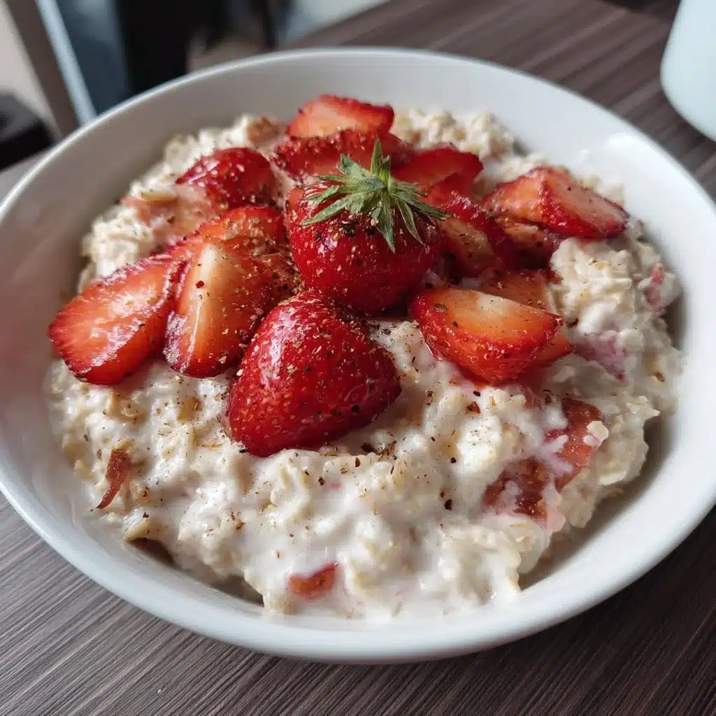 Overnight Oats with Strawberries