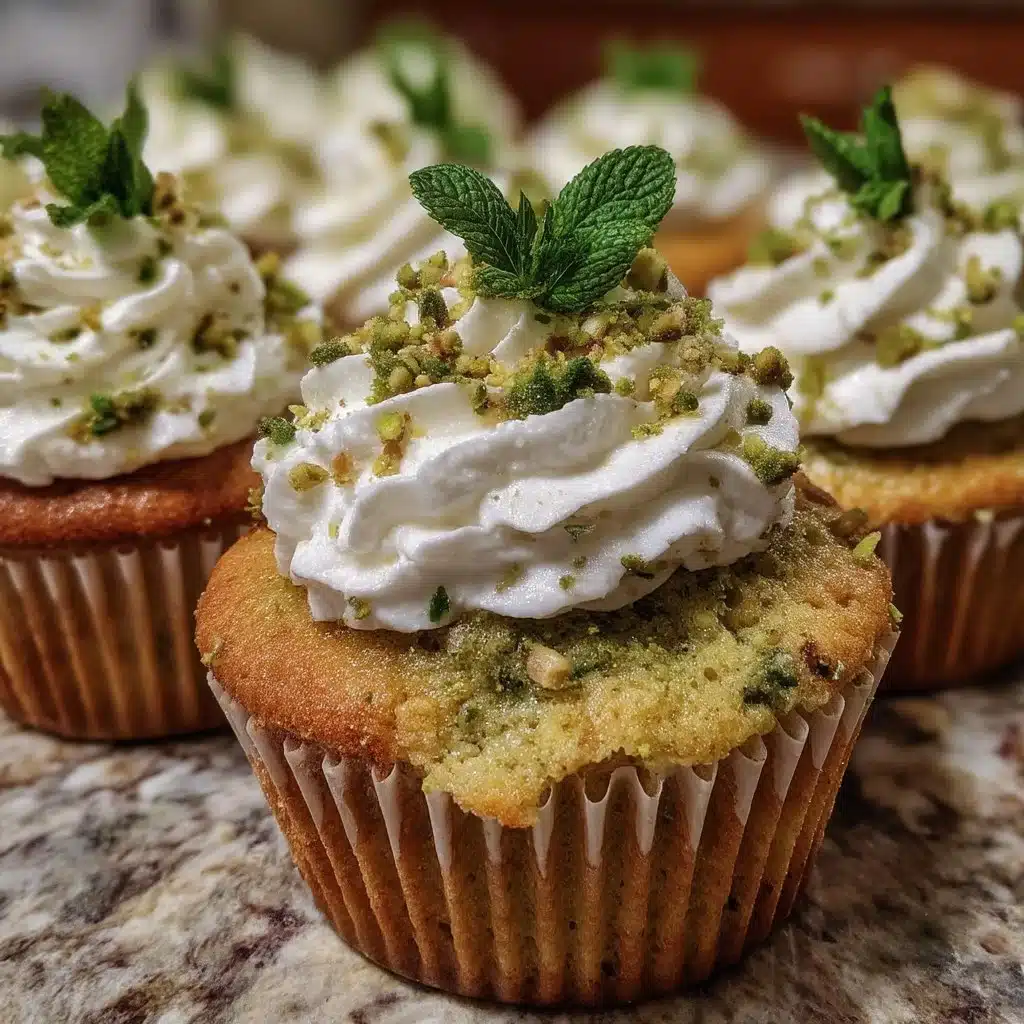 Pistachio Mint Cupcakes
