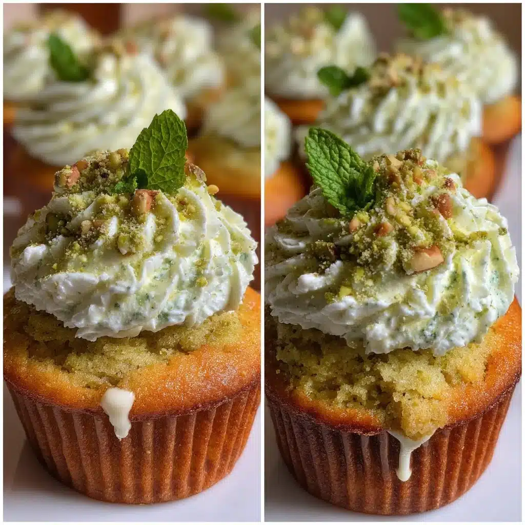 Pistachio Mint Cupcakes
