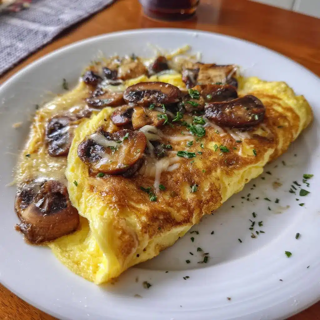 Portobello Mushroom Omelette