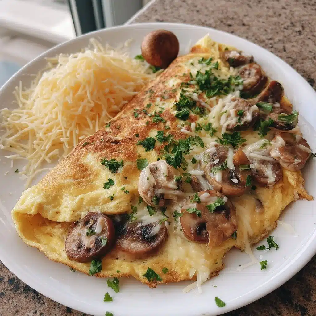 Portobello Mushroom Omelette