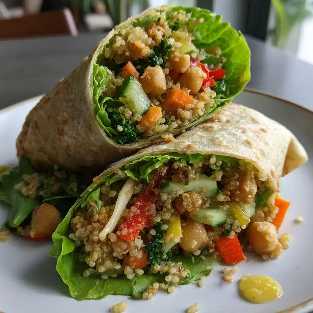 Quinoa Chickpea Veggie Wrap