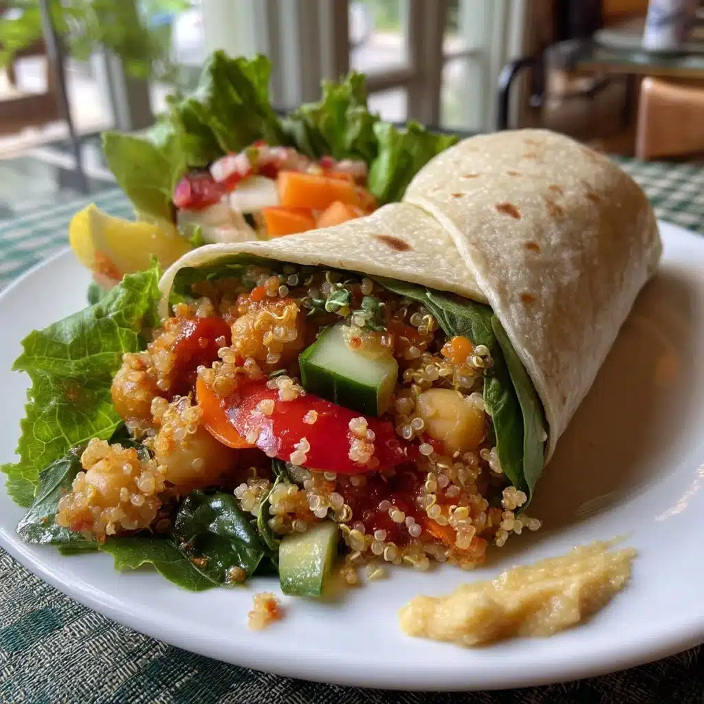 Quinoa Chickpea Veggie Wrap