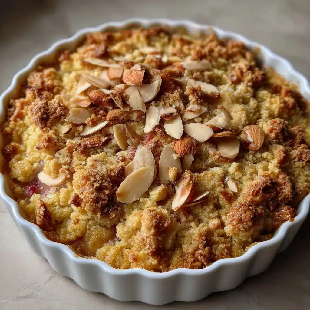 Rhubarb Almond Crumble