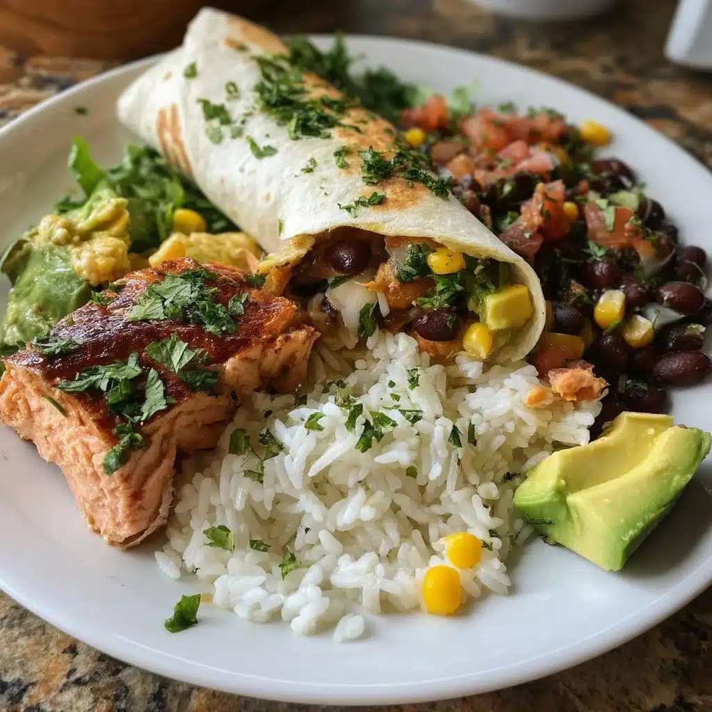 Salmon Avocado Burritos