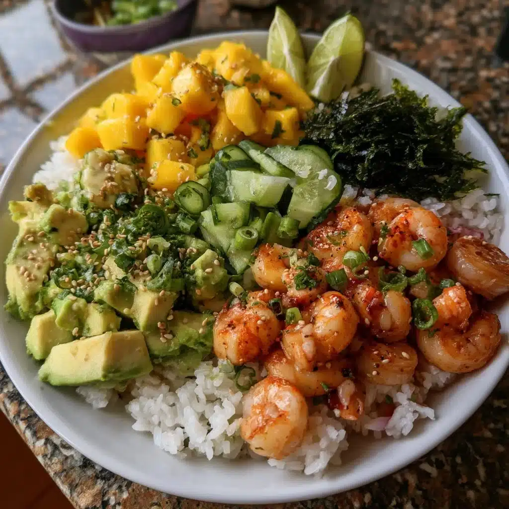 Shrimp Mango Poke Bowls