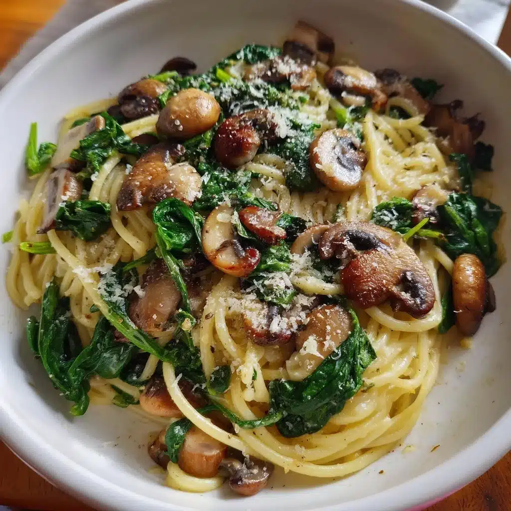 Spinach Mushroom Pasta