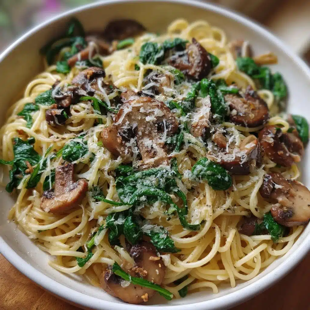 Spinach Mushroom Pasta