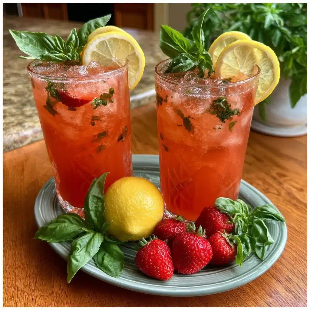 Strawberry Basil Lemonade