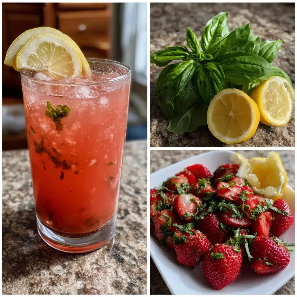 Strawberry Basil Lemonade
