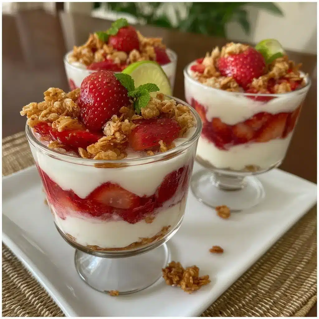 Strawberry Lime Parfaits