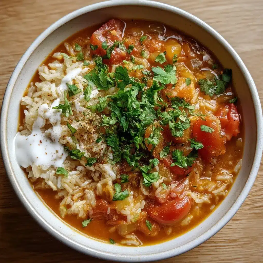 Tomato Curry Rice Soup