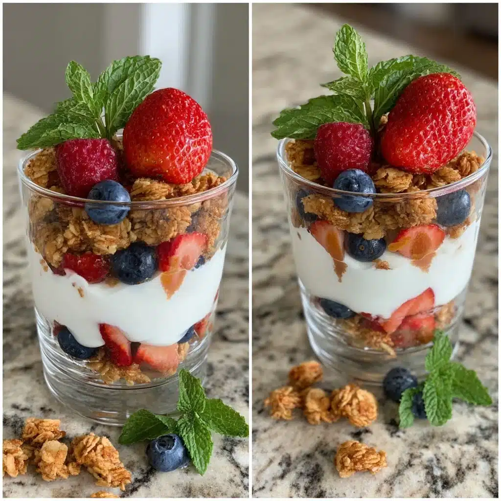 Berry Breakfast Parfaits with Honey Granola