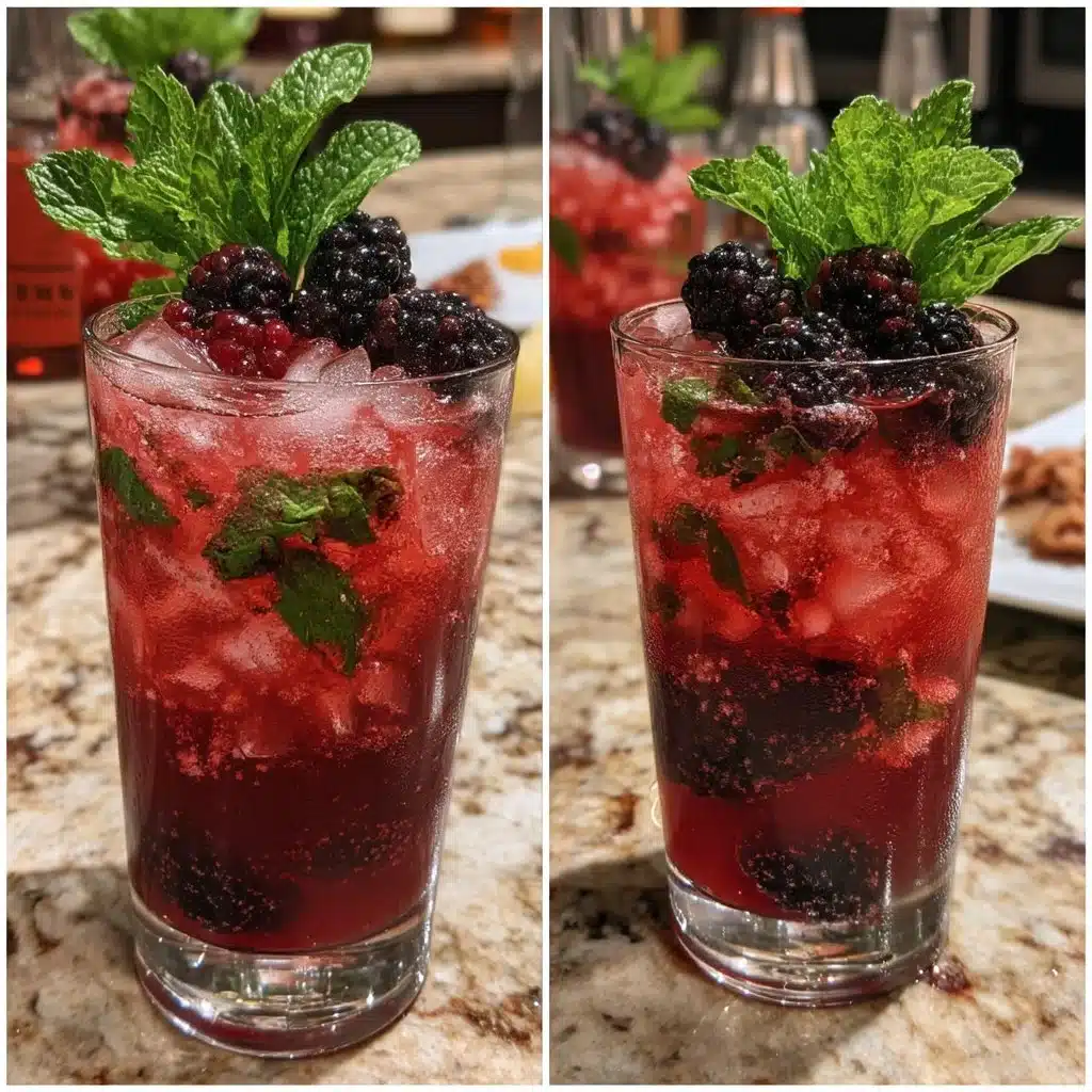 Blackberry Lavender Spritz Mocktail