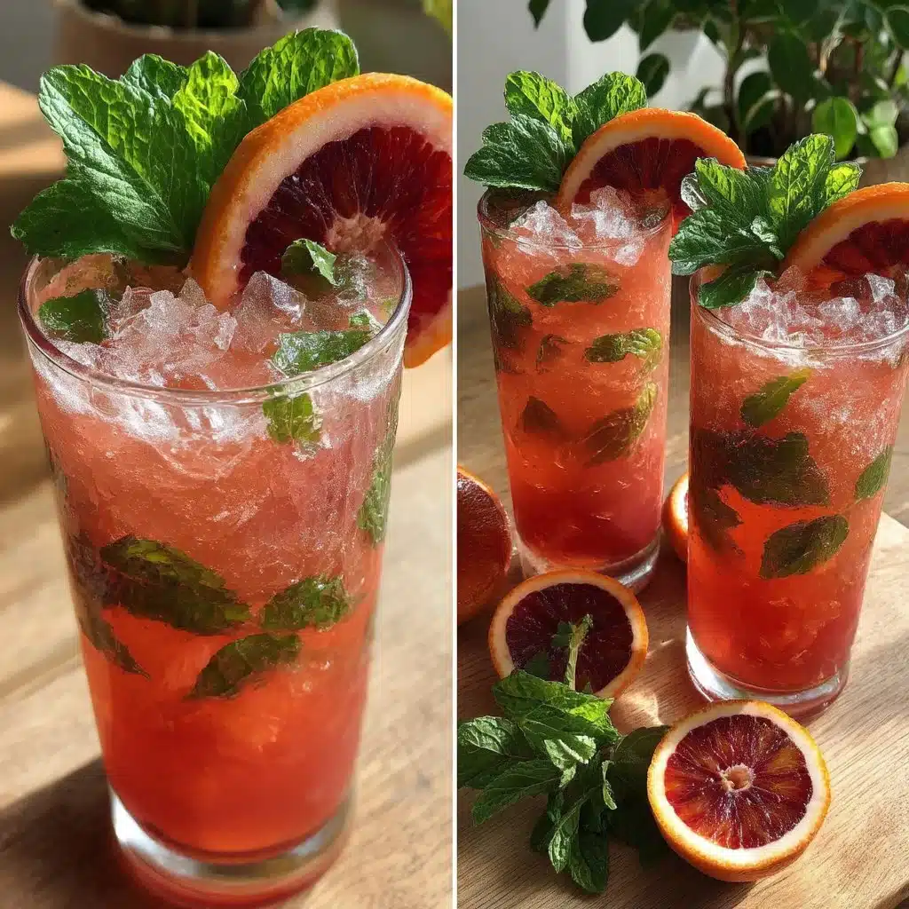 Blood Orange Sunset Spritzer
