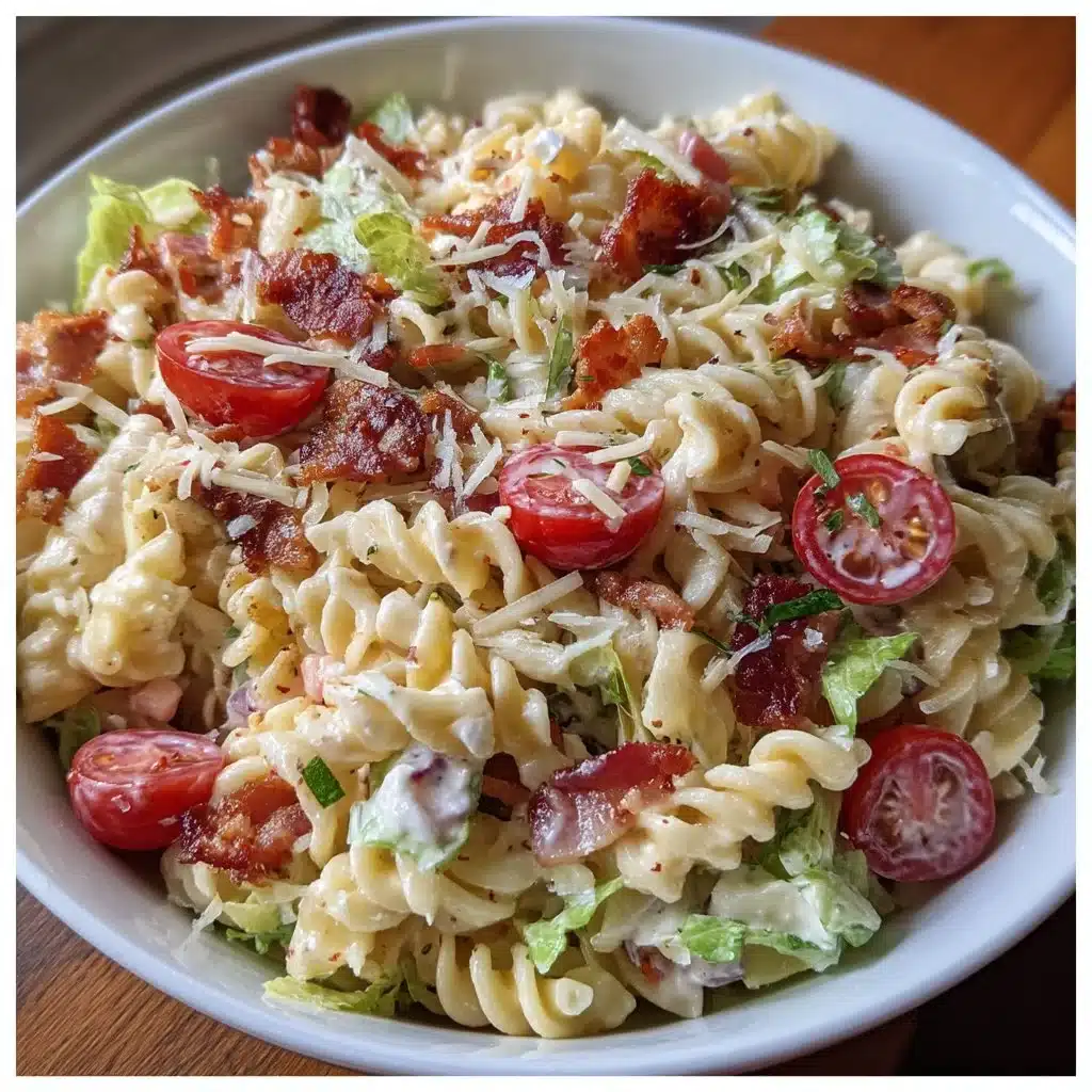 BLT Pasta Salad with Creamy Ranch Dressing