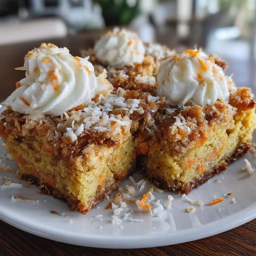 Coconut Cream Carrot Cake Bars