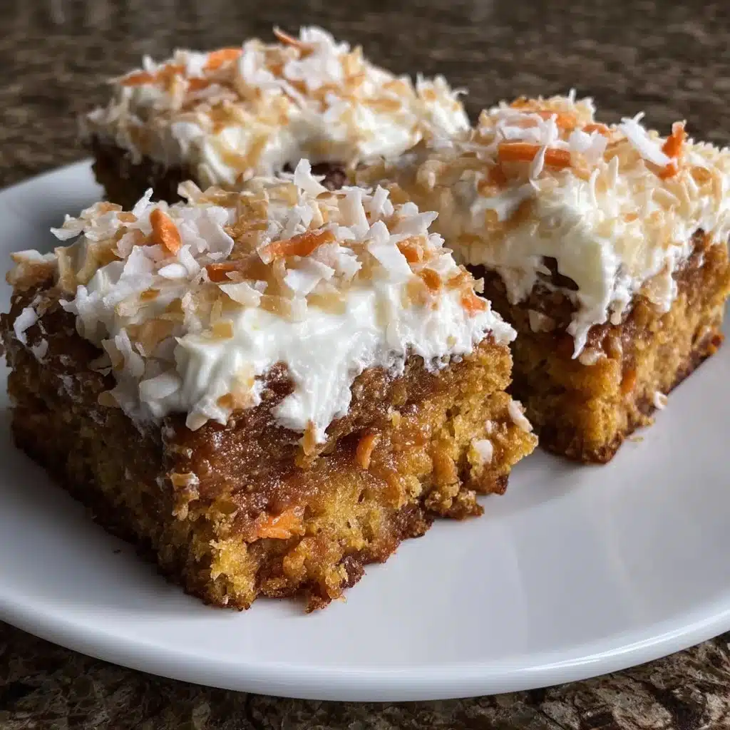 Coconut Cream Carrot Cake Bars
