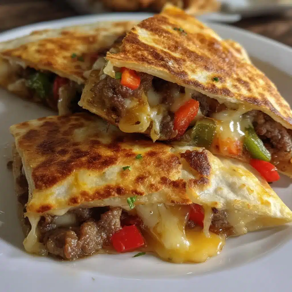 Crispy Beef Quesadillas