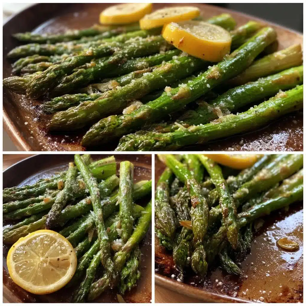 Garlic Butter Roasted Asparagus with Lemon Zest