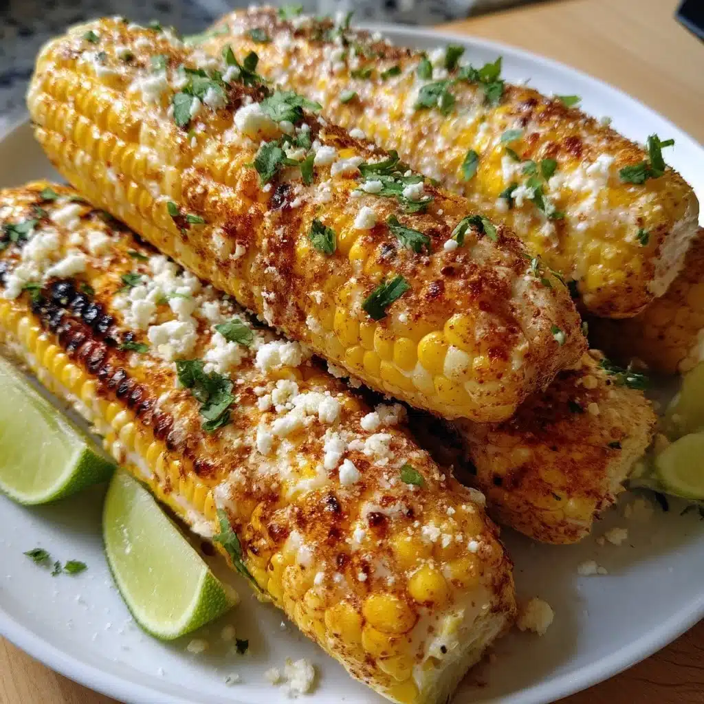 Grilled Mexican Street Corn (Elote) with Cotija