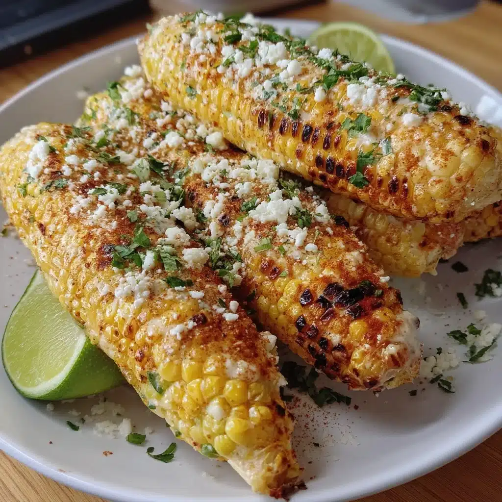 Grilled Mexican Street Corn (Elote) with Cotija