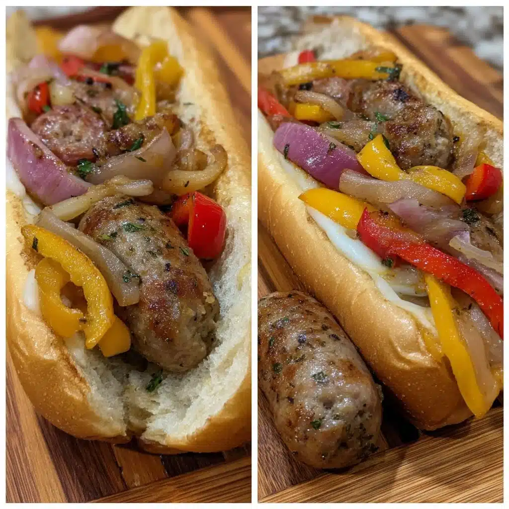 Grilled Sausage & Peppers Hoagies (One-Pan Version)