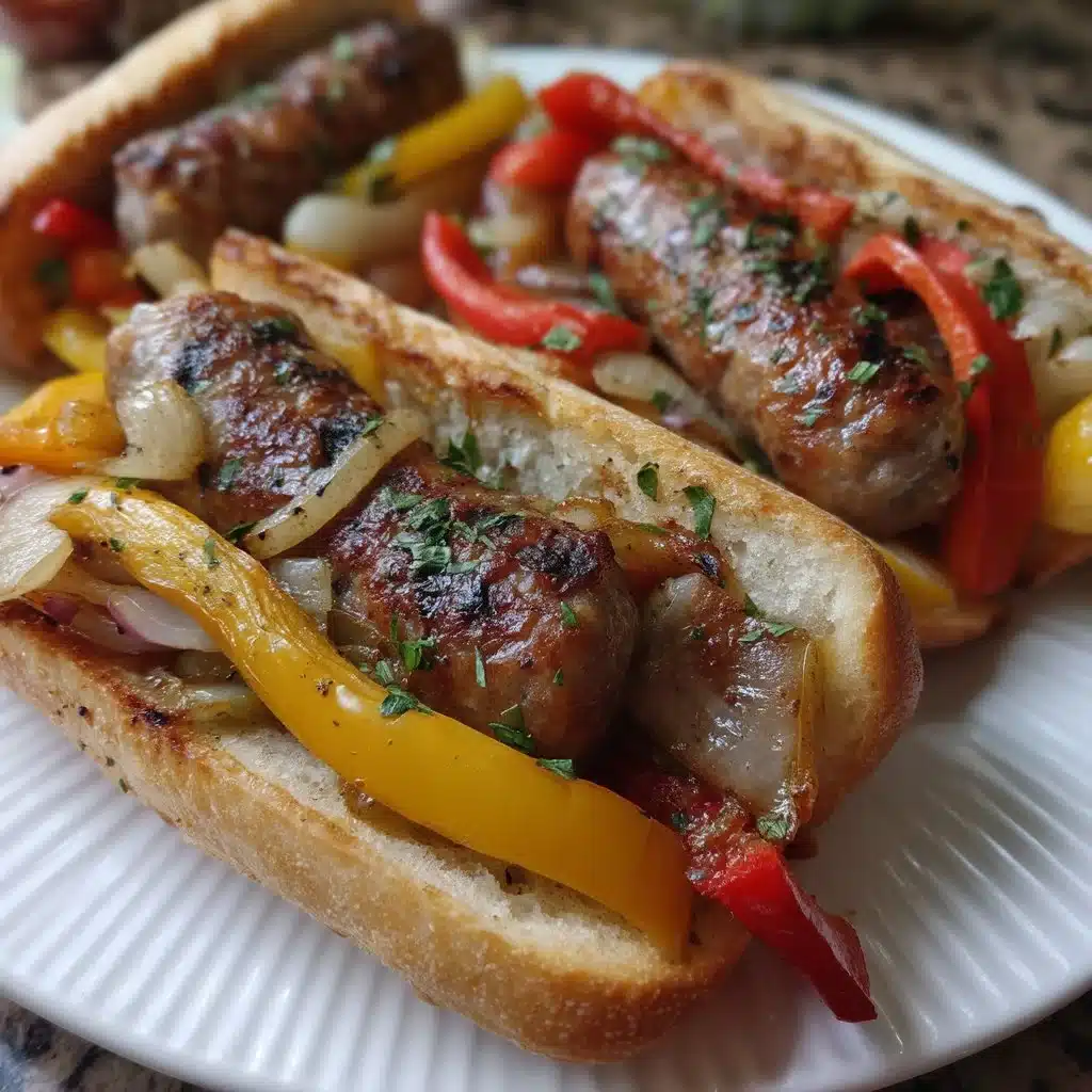 Grilled Sausage & Peppers Hoagies (One-Pan Version)