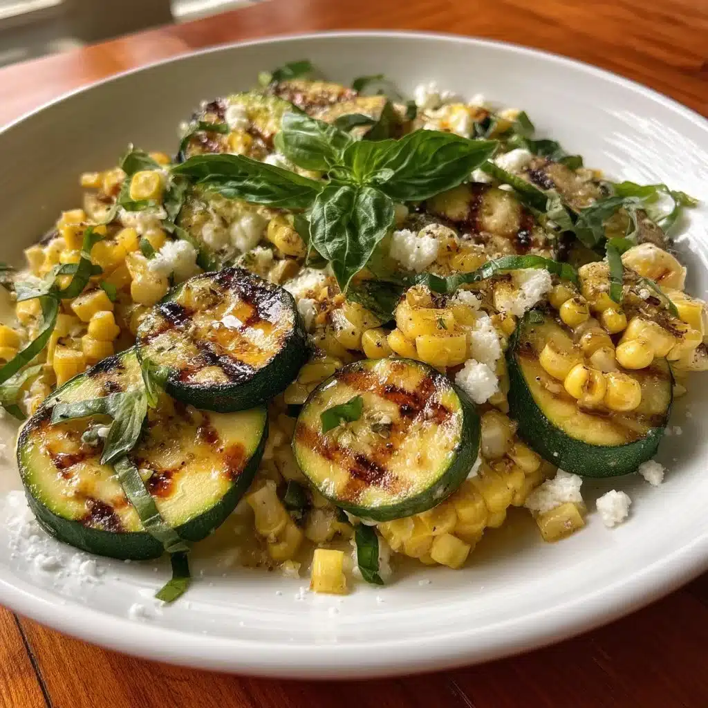 Grilled Zucchini & Corn Salad with Feta
