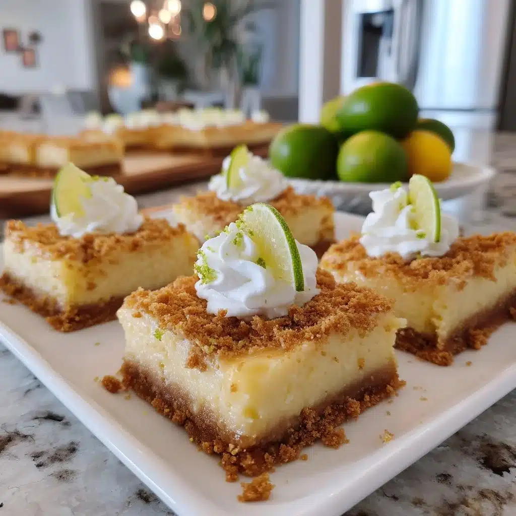 Key Lime Pie Bars with Graham Cracker Crust