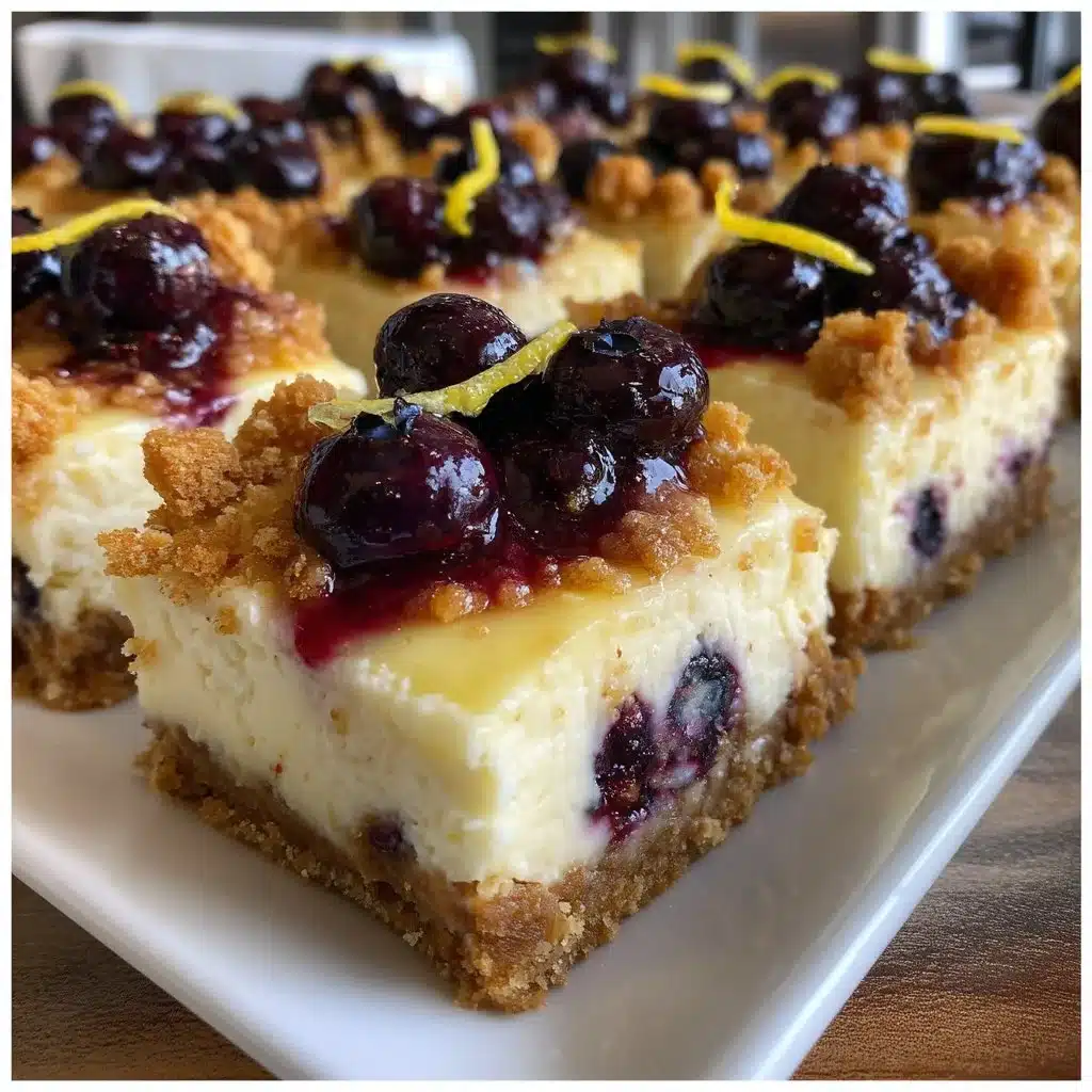 Lemon Blueberry Cheesecake Bars