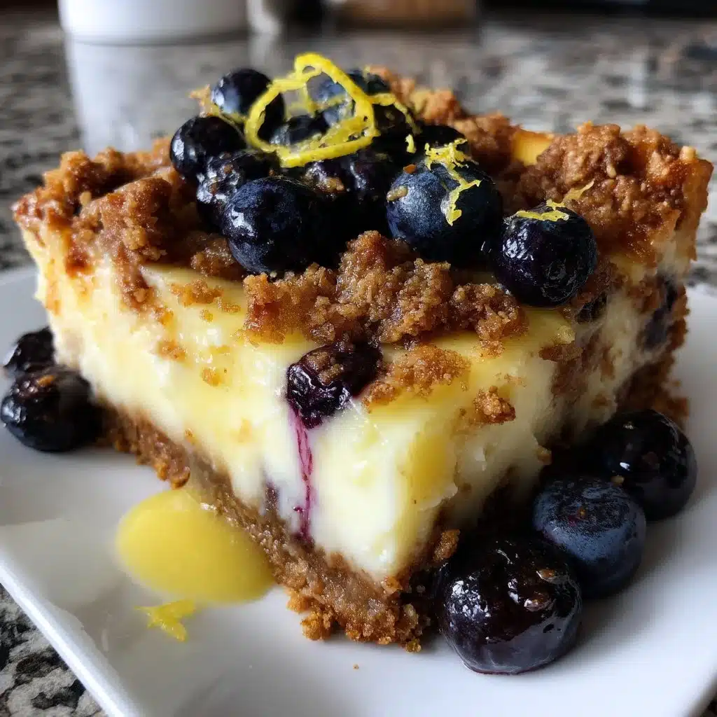 Lemon Blueberry Cheesecake Bars