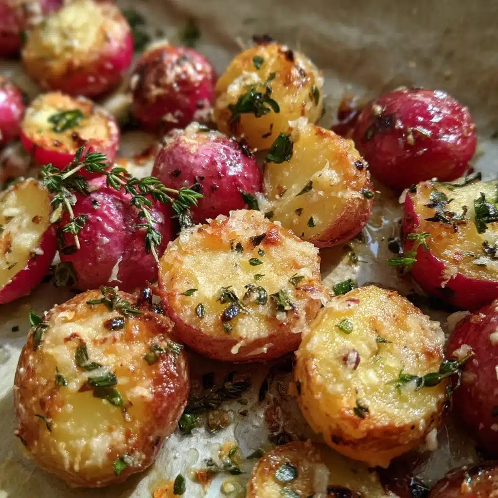 Parmesan Roasted Radishes with Herbs