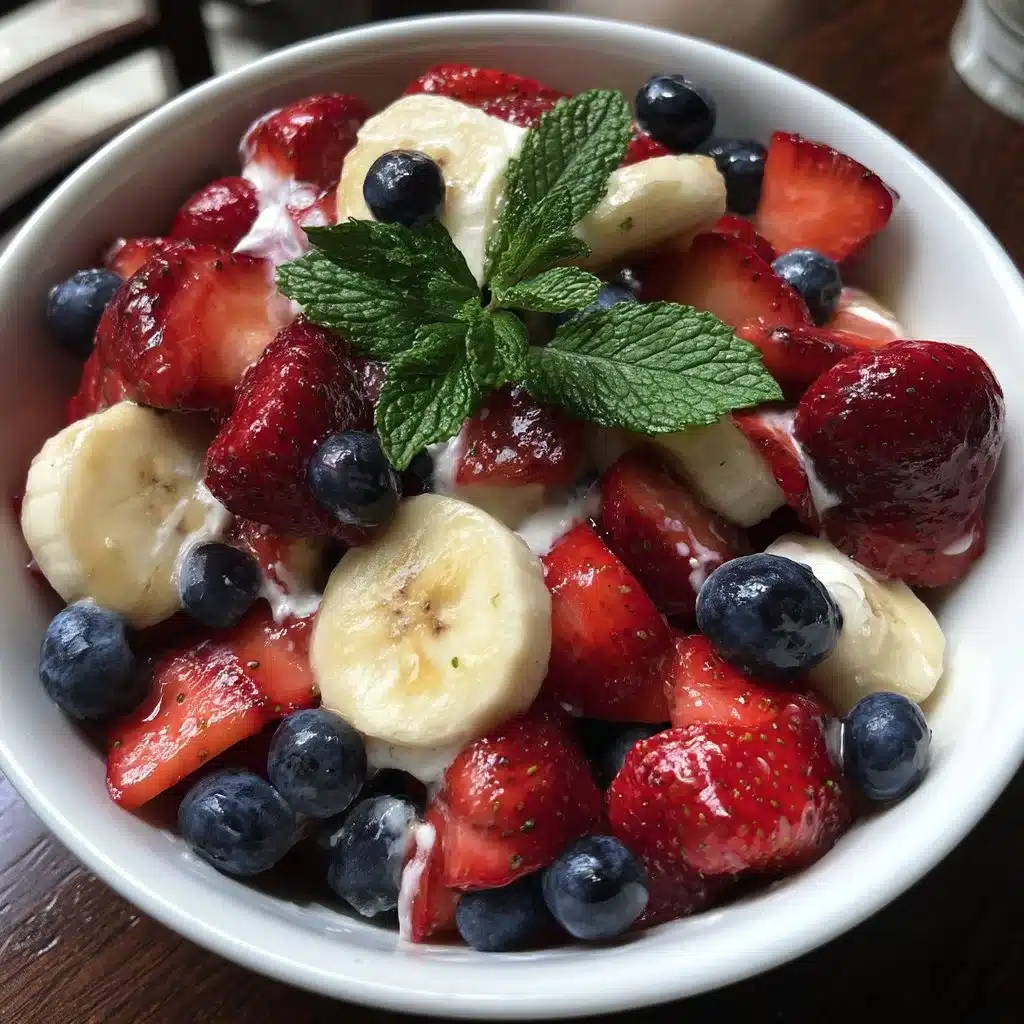 Patriotic Red, White & Blue Fruit Salad