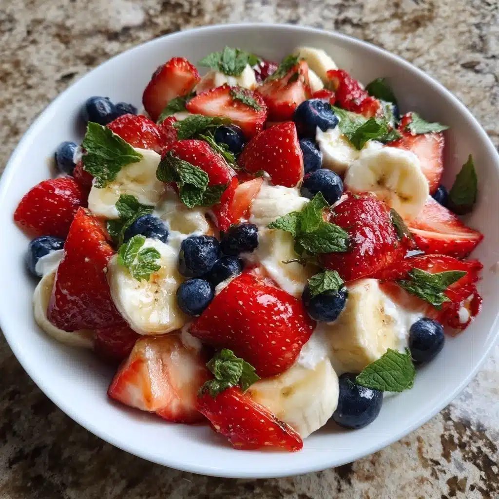 Patriotic Red, White & Blue Fruit Salad
