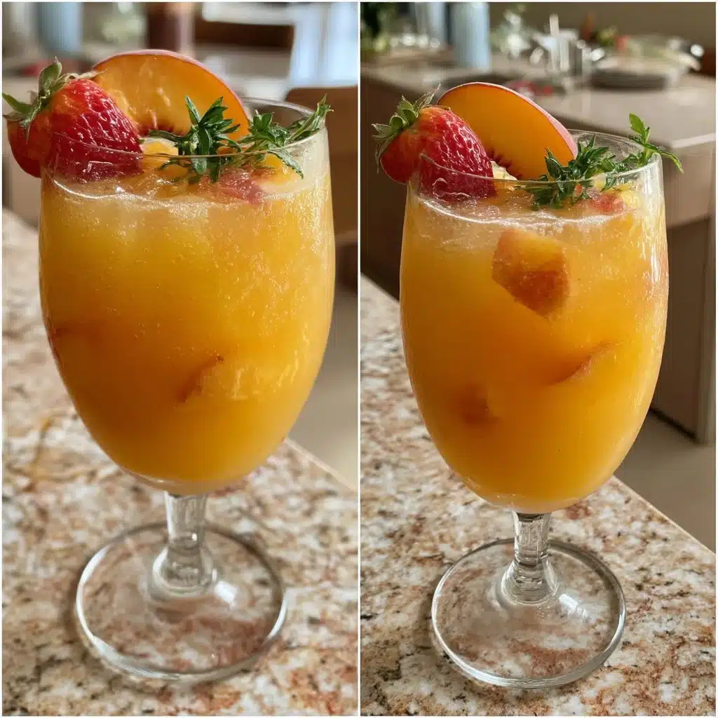 Peach Bellini Mocktail