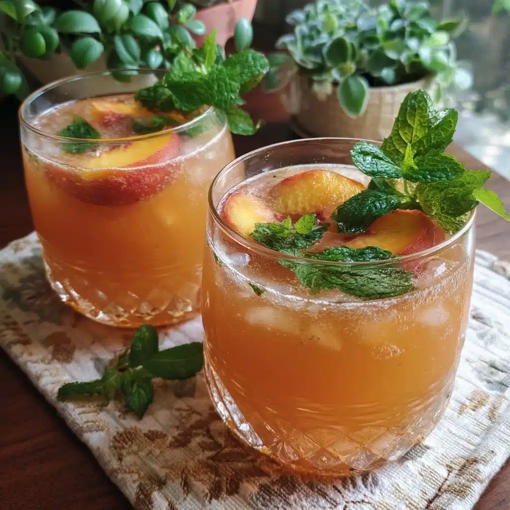 Peach Bellini Mocktail Punch
